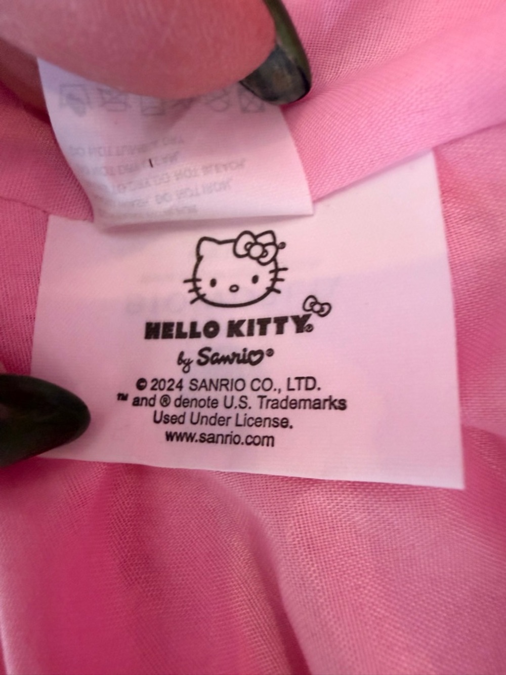 Hello Kitty Plush Pink Bucket Hat with Embroidered Hello Kitty - Picture 12 of 13